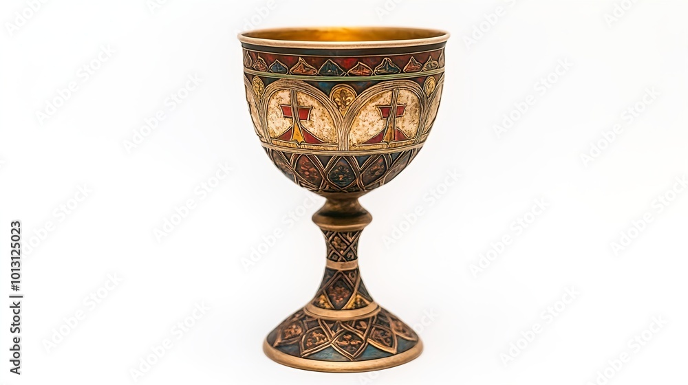 Ornate Chalice with Intricate Antique Patterns Ornate Chalice with Intricate Antique Patterns