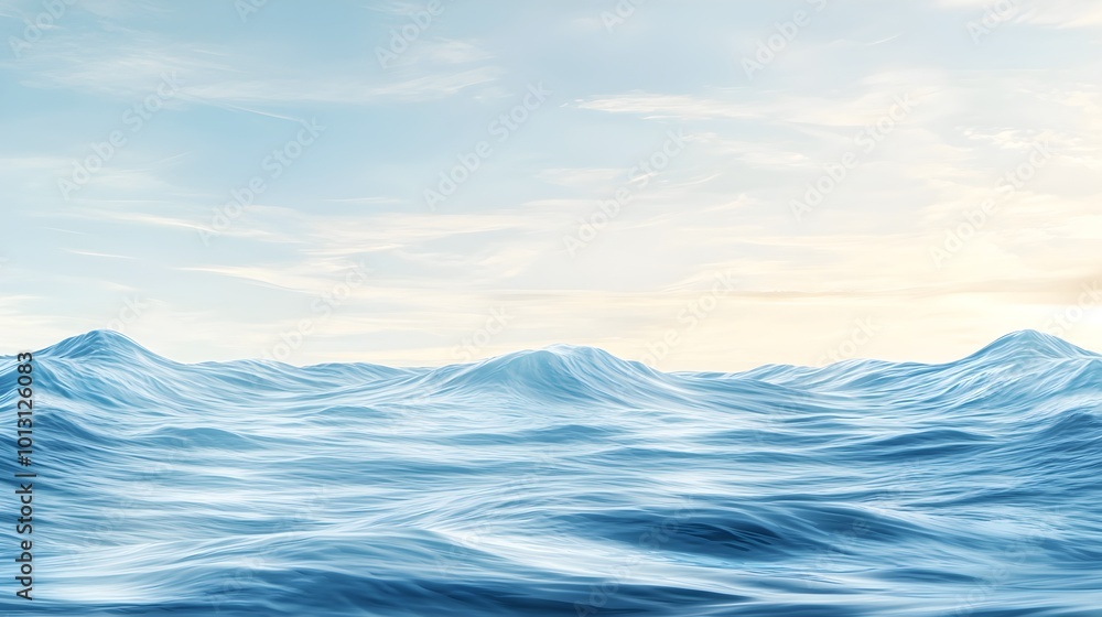 Blue Ocean Waves Abstract Blue Ocean Waves Abstract