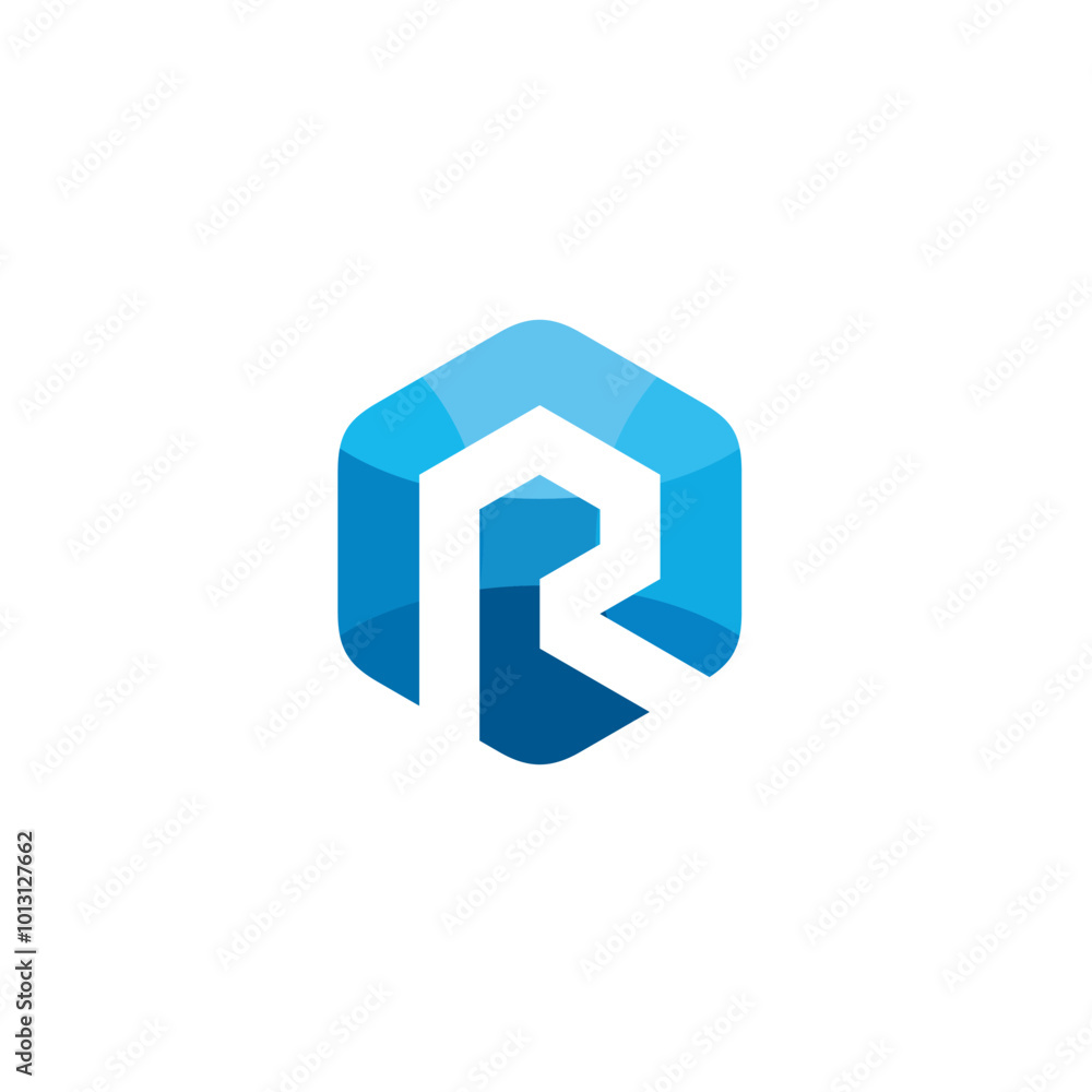Hexagon Letter R Logo design vector template Hexagon Letter R Logo design vector template