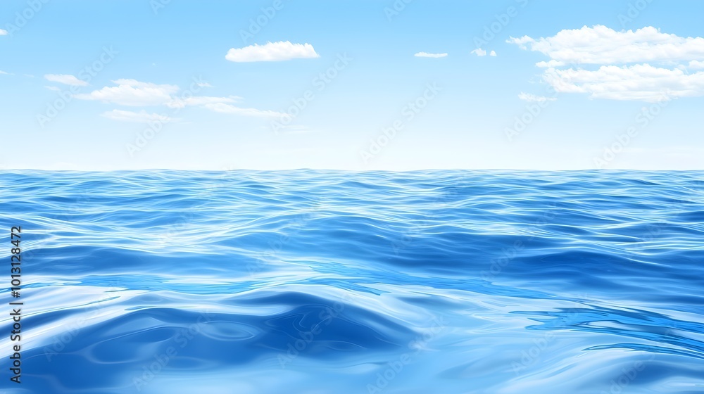 Blue Ocean Waves Sky Blue Ocean Waves Sky