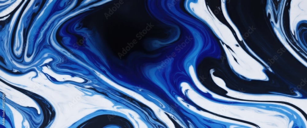 Black and blue color with liquid fluid Abstract marbled texture painting background Black and blue color with liquid fluid Abstract marbled texture painting background