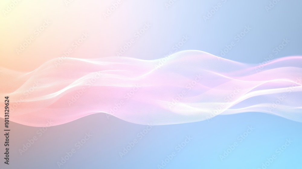 Obraz premium Soft Pastel Gradient Background in Blue and Pink