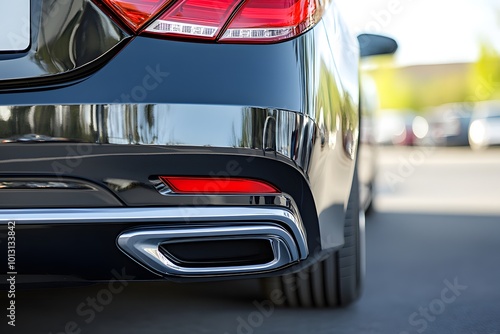 Parking sensors on rear bumper