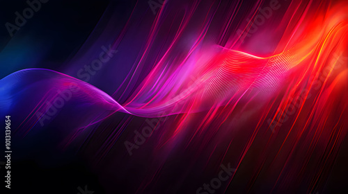 abstract background with glowing lines. Generative AI