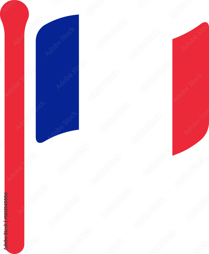 FRANCE Flag free flown Rounded icon FRANCE Flag free flown Rounded icon