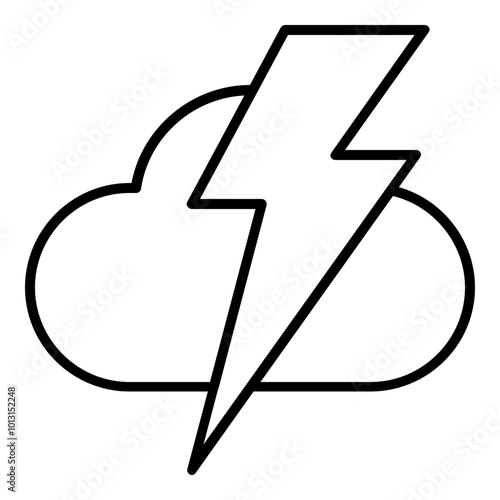 Cloud Zap Icon