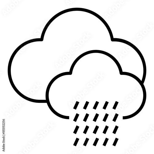 Clouds Heavy Rain Icon