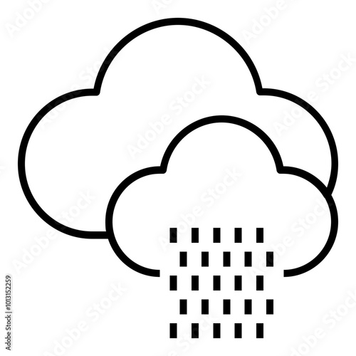 Clouds Rain Icon