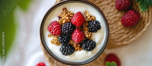 Yogurt with Berries and Granola