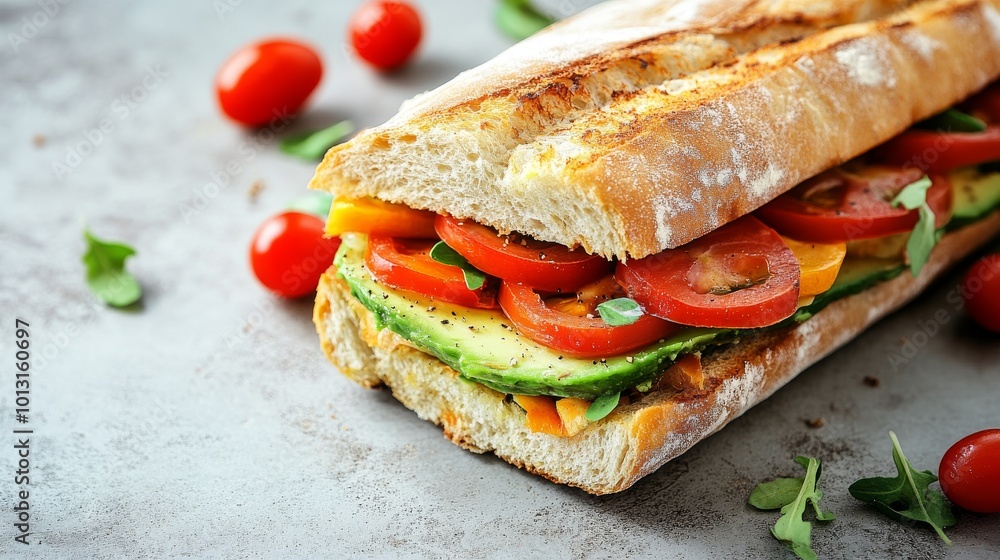Healthy Start to Your Day with an Avocado and Veggie Sandwich Healthy Start to Your Day with an Avocado and Veggie Sandwich