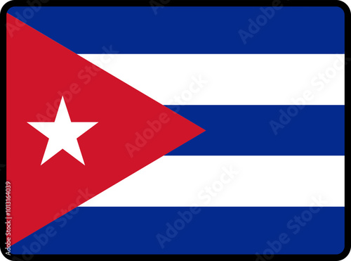 Cuba flag smooth rectangle icon Free Download Cuba flag smooth rectangle icon - GFXLoad