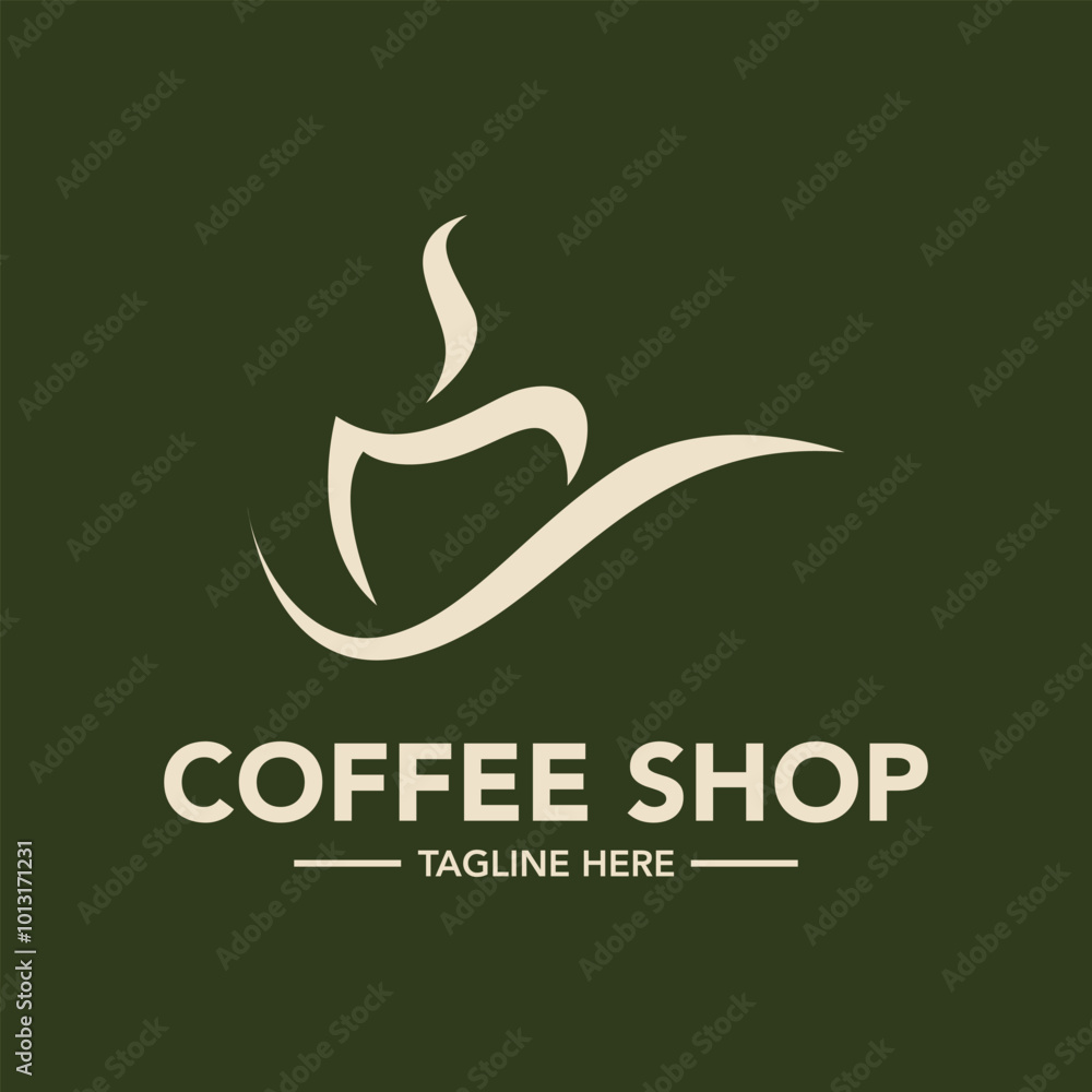 Coffee shop logo design illustration Coffee shop logo design illustration