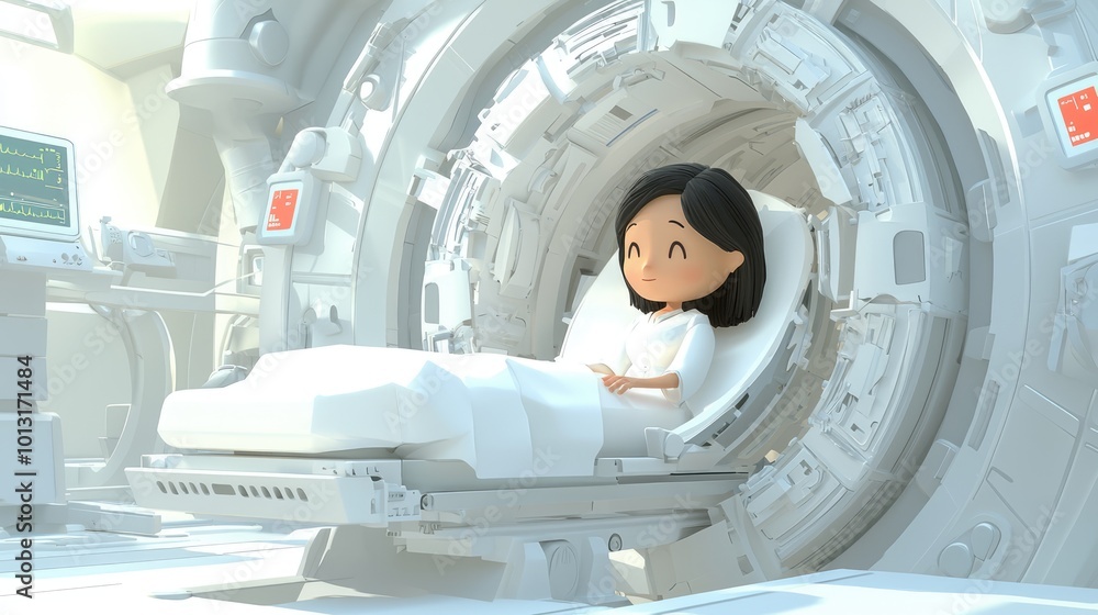 Futuristic Nurse Providing Personalized Care Using AI in a High-Tech Hospital - Cartoon Style 3D Illustration with High Luminosity and 32K Resolution Futuristic Nurse Providing Personalized Care Using AI in a High-Tech Hospital - Cartoon Style 3D Illustration with High Luminosity and 32K Resolution