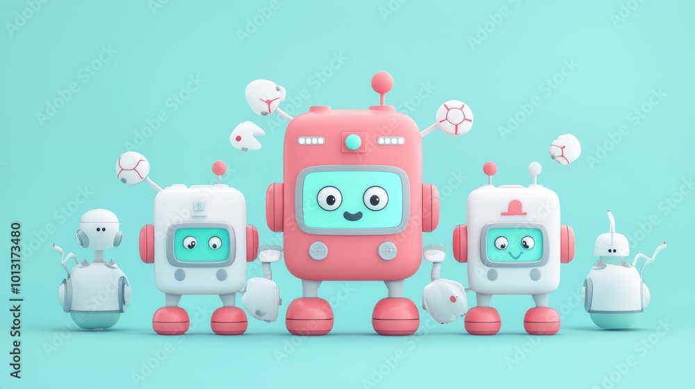 Innovative Nurse Leading Robotic Assistants in Patient Therapy Session, Engaging Cartoon Style 3D Animation Innovative Nurse Leading Robotic Assistants in Patient Therapy Session, Engaging Cartoon Style 3D Animation