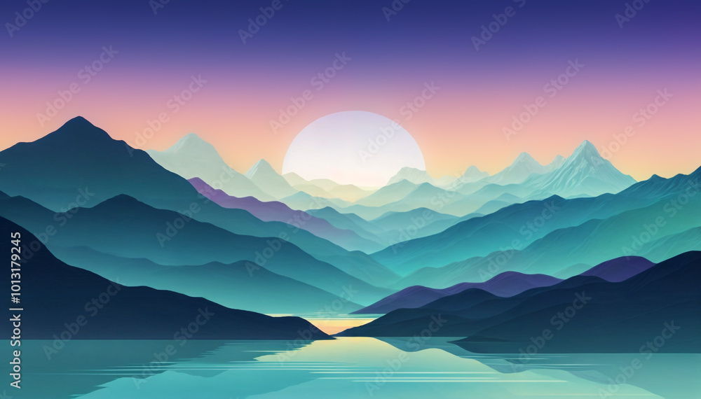 Multi layers landscape at sunset
Multi layers landscape at sunset
