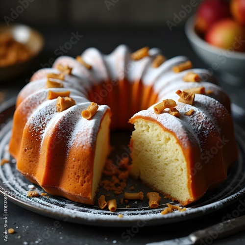 Soul cake with chocolate photo