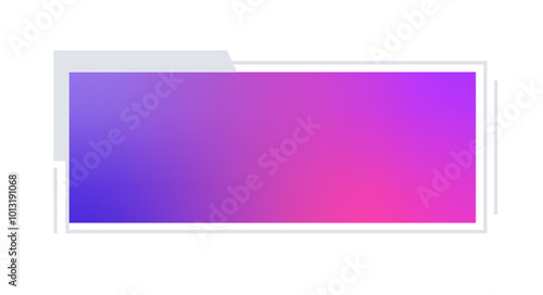 Futuristic element vector illustration. Colorful lower third video overlay.