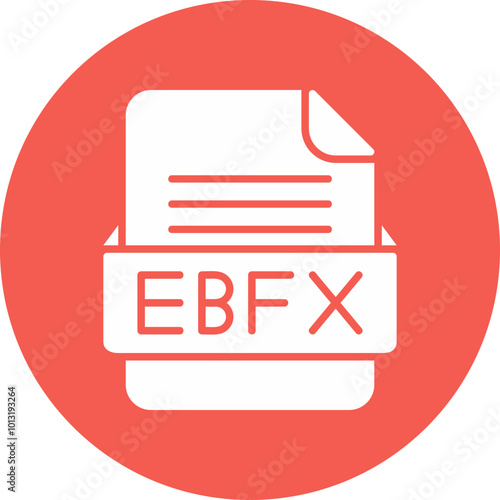 EBFX File Format Vector Icon Design