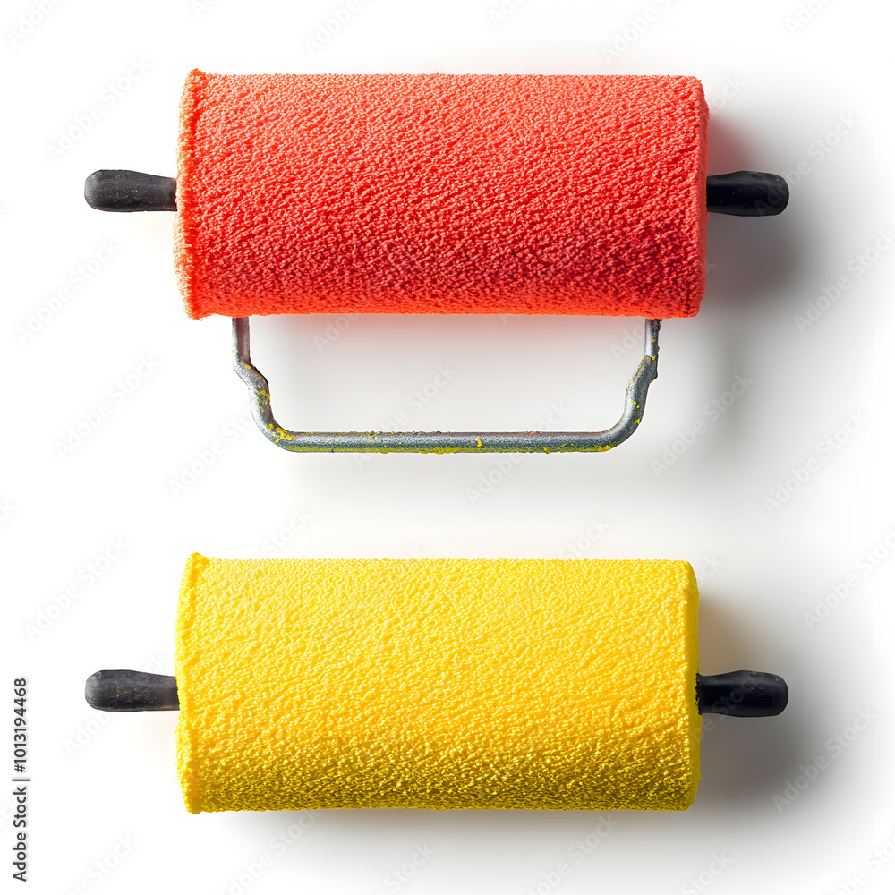 Fototapeta premium paint roller isolated on white