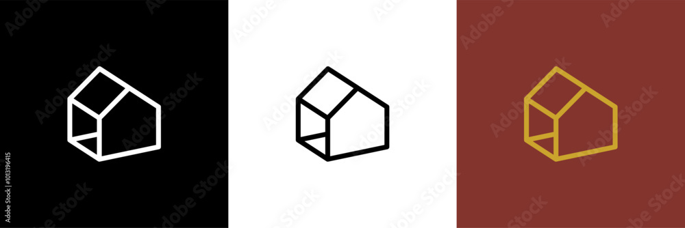 Simple minimalist house logo featuring clean lines and geometric shapes, perfect for modern architecture, real estate, or home-related businesses. Stylish, elegant, and contemporary design Simple minimalist house logo featuring clean lines and geometric shapes, perfect for modern architecture, real estate, or home-related businesses. Stylish, elegant, and contemporary design