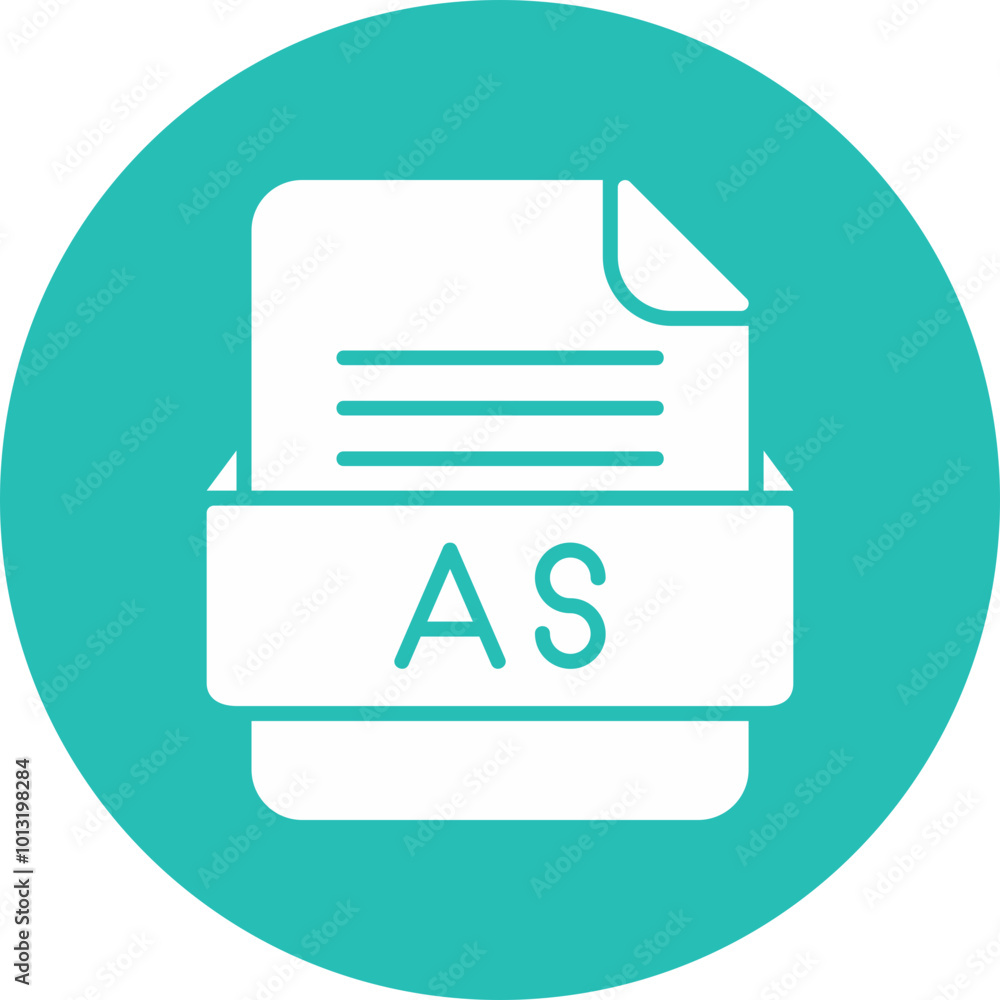 AS File Format Vector Icon Design AS File Format Vector Icon Design