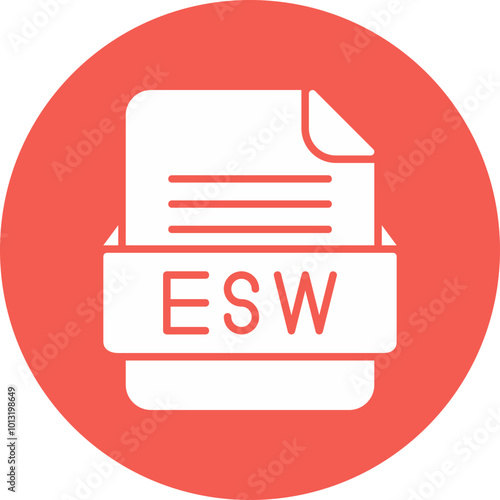 ESW File Format Vector Icon Design