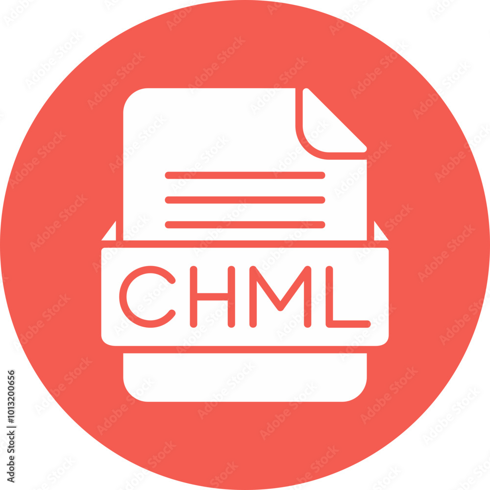 CHML File Format Vector Icon Design CHML File Format Vector Icon Design