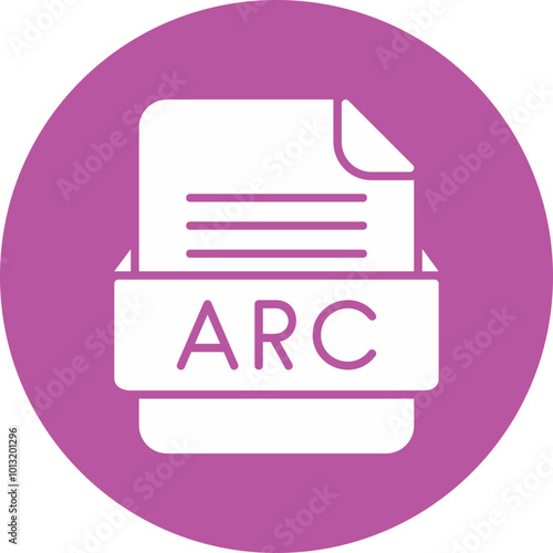 ARC File Format Vector Icon Design