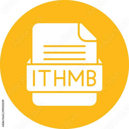 ITHMB File Format Vector Icon Design