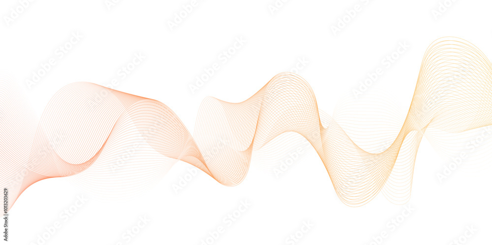 Abstract orange wavy lines Digital frequency track equalizer background. Curved wave smooth stripe seamless pattern. Wave lines created using blend tool. graphic design template banner business wave. Abstract orange wavy lines Digital frequency track equalizer background. Curved wave smooth stripe seamless pattern. Wave lines created using blend tool. graphic design template banner business wave.