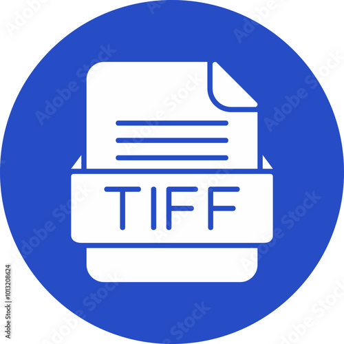 TIFF File Format Vector Icon Design