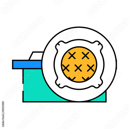 concrete products, sewer hatches building material line icon vector. concrete products, sewer hatches building material sign. isolated symbol illustration