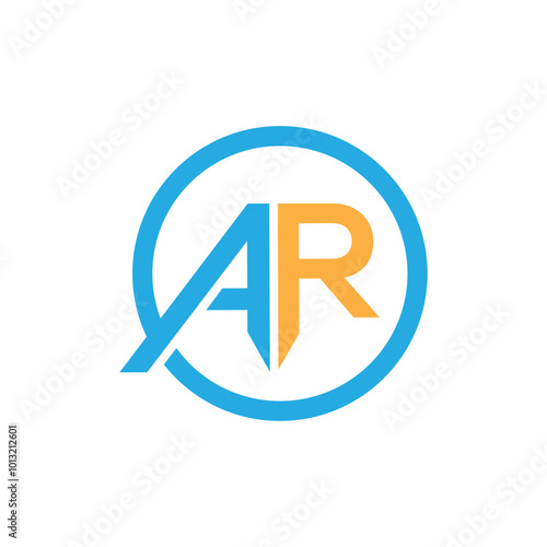 AR letter logo design, ar initial logo vector, ar logo for monogram and business