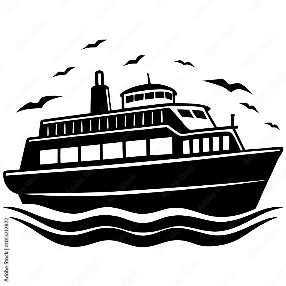 Obraz premium ship in the sea