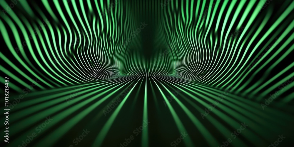 Abstract Green and Black Background with Lines Abstract Green and Black Background with Lines