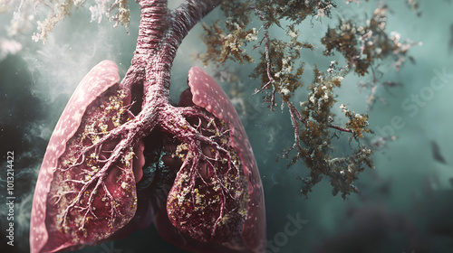 Aspergillosis in the Lungs photo