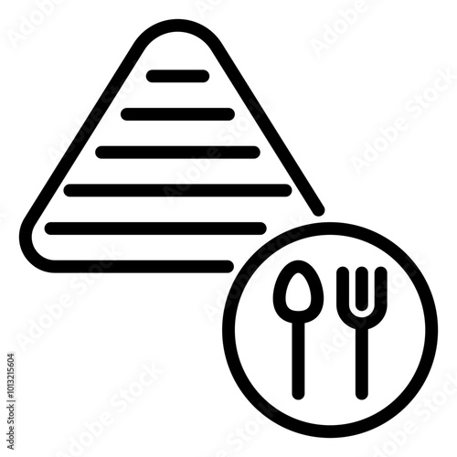 Food icon, line icon style