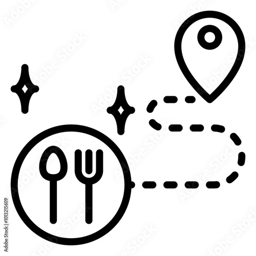 Delivery icon, line icon style
