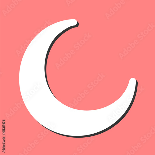 New Moon Vector Icon