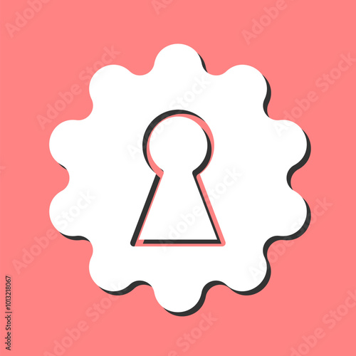 Key Hole Vector Icon
