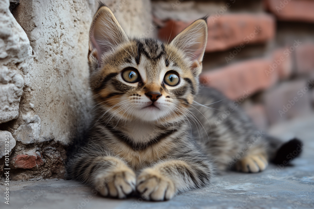 Adorable and Cute Kitten Background Adorable and Cute Kitten Background