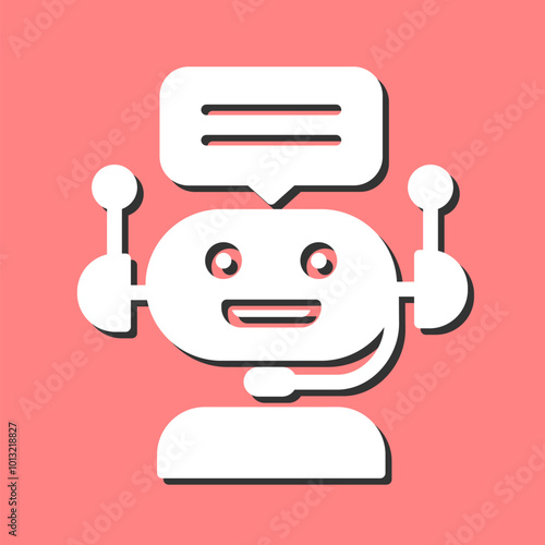 Chat Bot Vector Icon