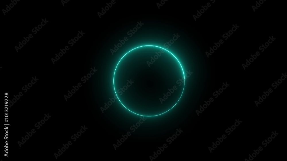 Abstract studio with violet glowing circle frame. Abstract studio with violet glowing circle frame.