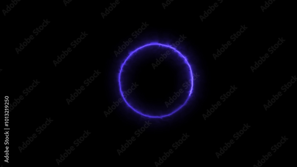 Abstract studio with violet glowing circle frame. Abstract studio with violet glowing circle frame.