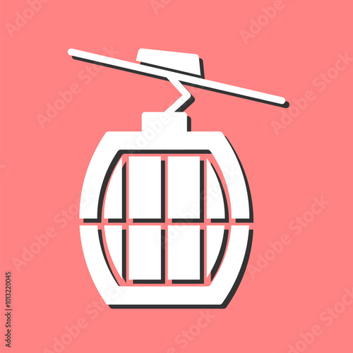 Cable Car Vector Icon