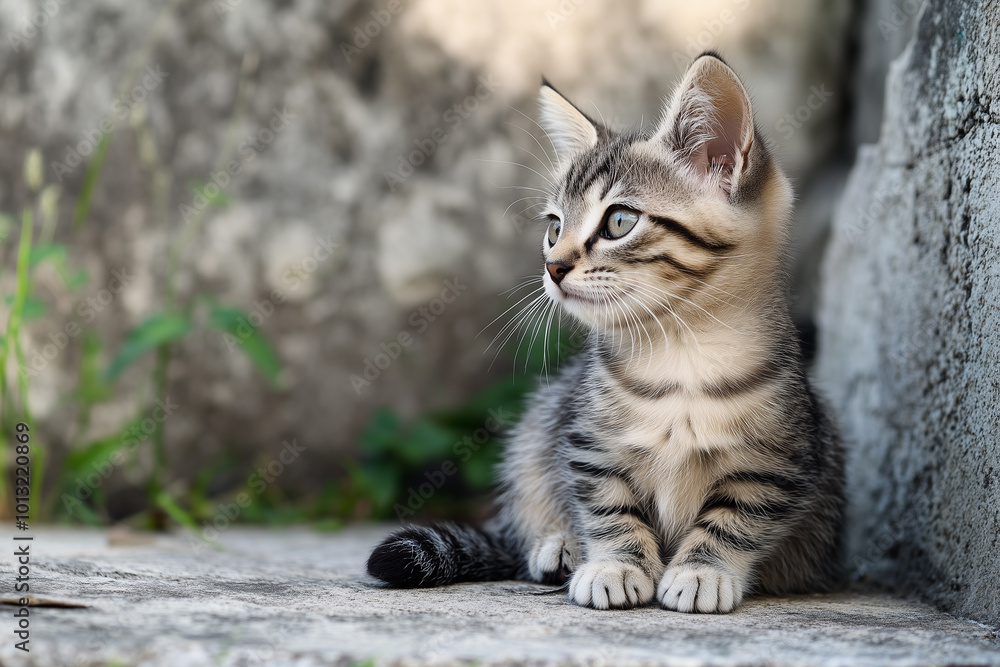 Adorable and Cute Kitten Background Adorable and Cute Kitten Background