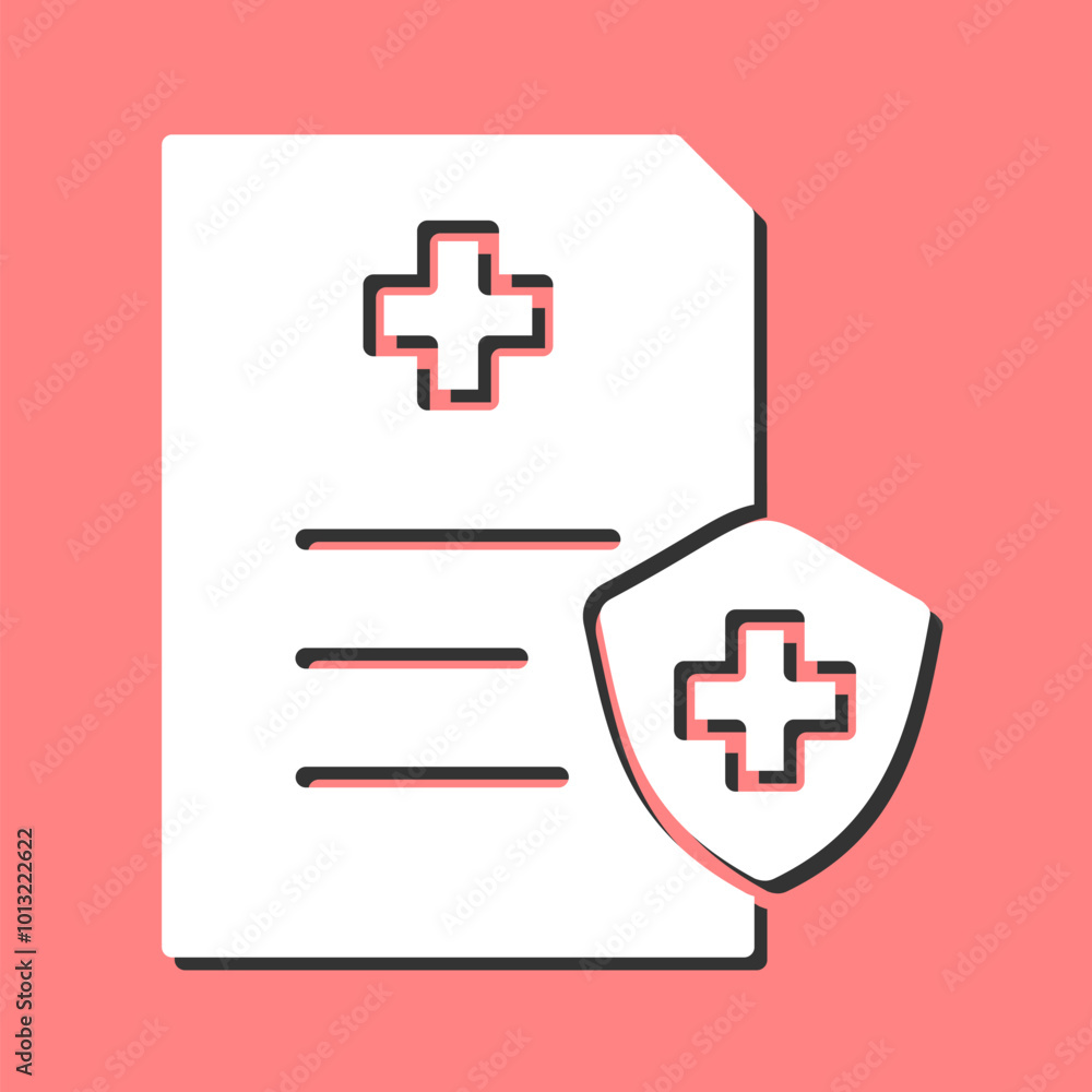 Obraz premium Health Insurance Vector Icon