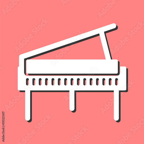 Grand Piano Vector Icon