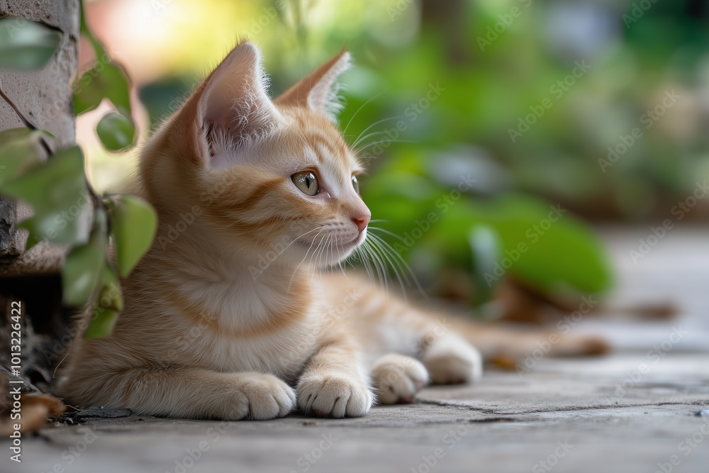 Adorable and Cute Kitten Background Adorable and Cute Kitten Background