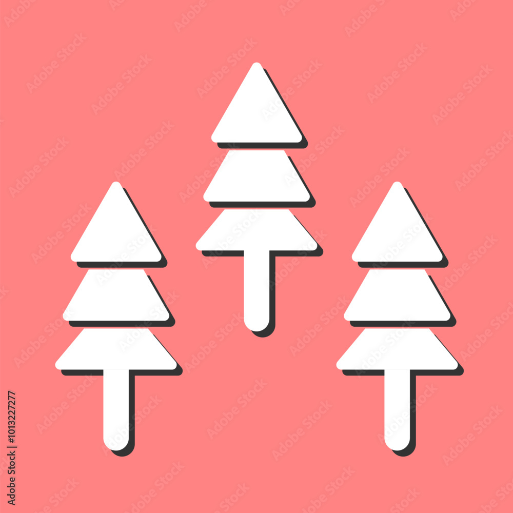 Fototapeta premium Forest Vector Icon